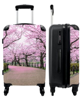 Großer Koffer - 90 Liter - Sakura - Blütenbaum - Rosa - Blumen - Frühling - Trolley -