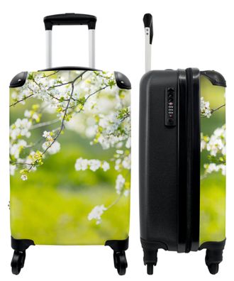 Koffer - Handgepäck - Blumen - Äste - Blütenbaum - Weiß - Botanisch - Trolley -