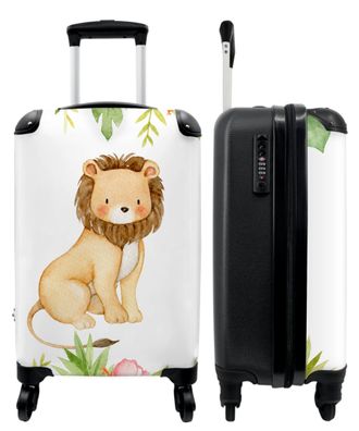 Koffer - Handgepäck - Löwe - Kinder - Illustration - Aquarell - Trolley - Rollkoffer