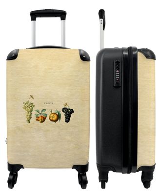 Koffer - Handgepäck - Weinlese - Obst - Weintrauben - Kunst - Trolley - Rollkoffer -