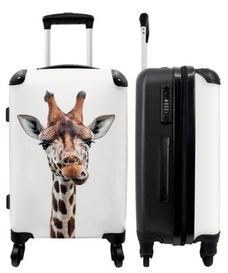 Großer Koffer - 90 Liter - Giraffe - Kinder - Tier - Tupfen - Trolley - Reisekoffer