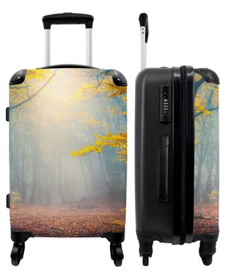 Großer Koffer - 90 Liter - Wald - Herbst - Nebel - Bäume - Trolley - Reisekoffer