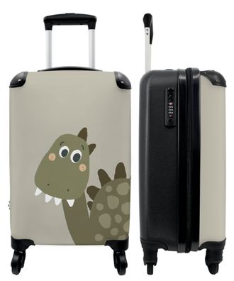 Koffer - Handgepäck - Dinosaurier - Grün - Kinder - Junge - Design - Trolley -