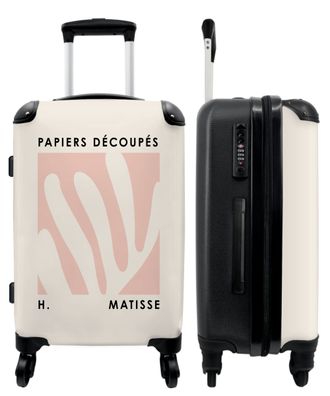 Großer Koffer - 90 Liter - Matisse - Kunst - Rosa - Abstrakt - Trolley - Reisekoffer