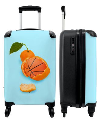 Koffer - Handgepäck - Basketball - Orange - Obst - Orange - Blatt - Trolley -
