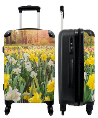 Großer Koffer - 90 Liter - Blumen - Bäume - Narzisse - Frühling - Landleben - Trolley