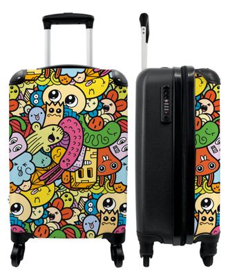 Koffer - Handgepäck - Muster - Regenbogen - Design - Trolley - Rollkoffer - Kleine