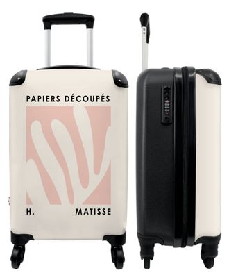 Koffer - Handgepäck - Matisse - Kunst - Rosa - Abstrakt - Trolley - Rollkoffer -