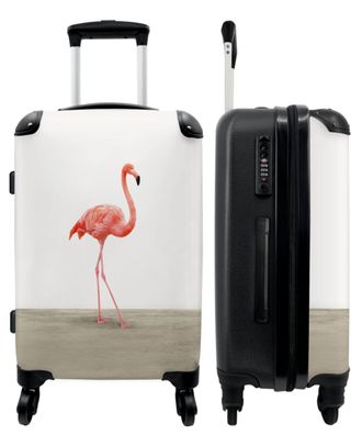 Großer Koffer - 90 Liter - Flamingo - Kinder - Rosa - Dekoration - Trolley -