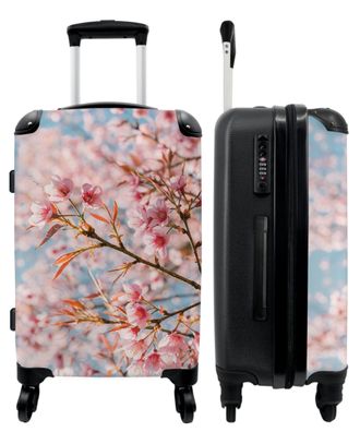 Großer Koffer - 90 Liter - Sakura - Frühling - Blumen - Rosa - Botanisch - Trolley -