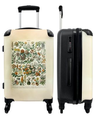 Großer Koffer - 90 Liter - Blumen - Rosen - Vintage - Kunst - Trolley - Reisekoffer