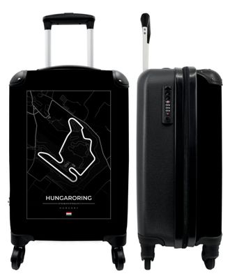 Koffer - Handgepäck - Rennstrecke - Sport - Hungaroring - F1 - Schwarz und weiß -