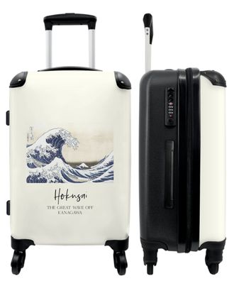 Großer Koffer - 90 Liter - Kunst - Hokusai - Golf - Meer - Trolley - Reisekoffer
