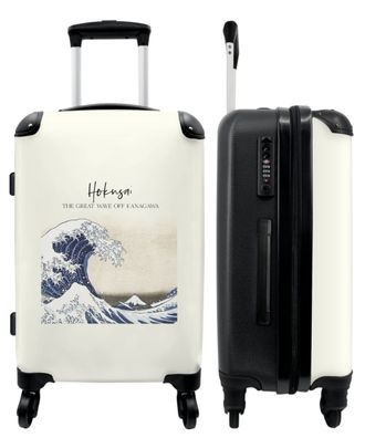 Großer Koffer - 90 Liter - Kunst - Alte Meister - Hokusai - Meer - Wellen - Trolley -