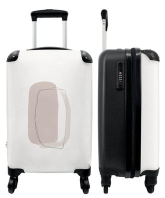 Koffer - Handgepäck - Abstrakt - Design - Pastell - Formen - Trolley - Rollkoffer -