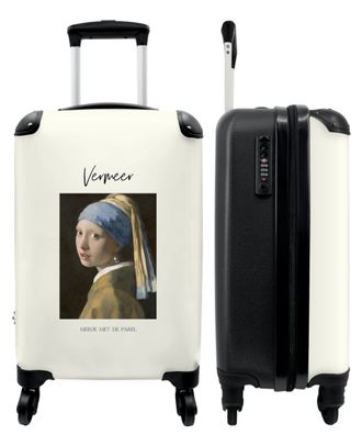 Koffer - Handgepäck - Kunst - Vermeer - Mädchen - Alter Meister - Trolley -