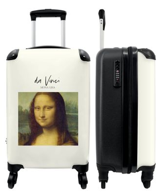 Koffer - Handgepäck - Kunst - Da Vinci - Mona Lisa - Mädchen - Trolley - Rollkoffer -