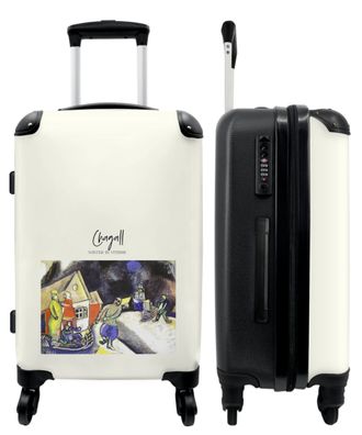 Großer Koffer - 90 Liter - Kunst - Abstrakt - Chagall - Farben - Trolley -