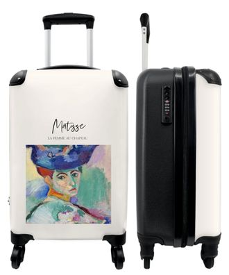 Koffer - Handgepäck - Kunst - Porträt - Matisse - Frau - Farben - Trolley -