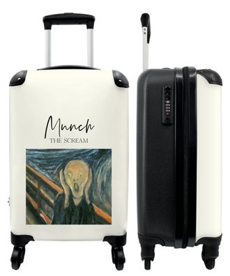 Koffer - Handgepäck - Kunst - Munch - Mensch - Landschaft - Trolley - Rollkoffer -