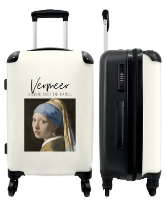 Großer Koffer - 90 Liter - Kunst - Vermeer - Mädchen - Alter Meister - Trolley -