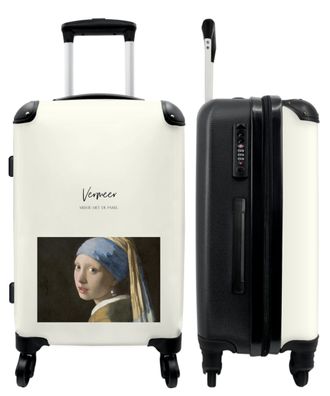 Großer Koffer - 90 Liter - Kunst - Vermeer - Mädchen - Alter Meister - Trolley -