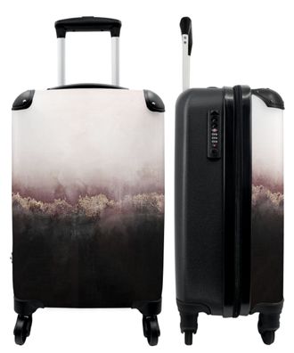 Koffer - Handgepäck - Marmor - Abstrakt - Gold - Rosa - Trolley - Rollkoffer - Kleine