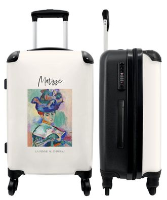 Großer Koffer - 90 Liter - Matisse - Kunst - Porträt - Frau - Trolley - Reisekoffer