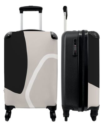 Koffer - Handgepäck - Schwarz - Weiß - Abstrakt - Weiß - Trolley - Rollkoffer -