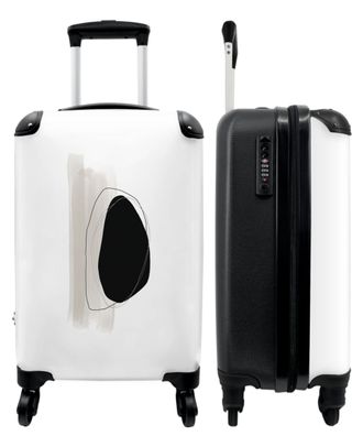 Koffer - Handgepäck - Formen - Abstrakt - Schwarz - Grau - Trolley - Rollkoffer -