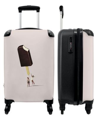 Koffer - Handgepäck - Eiscreme - Abstrakt - Menschen - Kunst - Trolley - Rollkoffer -