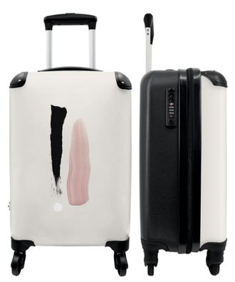Koffer - Handgepäck - Farbe - Abstrakt - Rosa - Schwarz - Trolley - Rollkoffer -