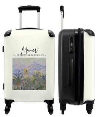 Großer Koffer - 90 Liter - Kunst - Monet - Natur - Palmen - Trolley - Reisekoffer