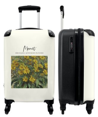 Koffer - Handgepäck - Kunst - Monet - Alte Meister - Blumen - Trolley - Rollkoffer -