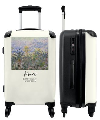 Großer Koffer - 90 Liter - Kunst - Monet - Palmen - Alter Meister - Trolley -