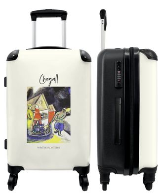 Großer Koffer - 90 Liter - Kunst - Chagall - Moderne - Farben - Trolley - Reisekoffer
