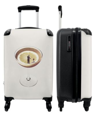 Koffer - Handgepäck - Abstrakt - Cocktail - Zitrone - Design - Trolley - Rollkoffer -