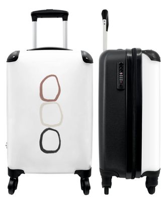 Koffer - Handgepäck - Abstrakt - Formen - Pastell - Design - Trolley - Rollkoffer -