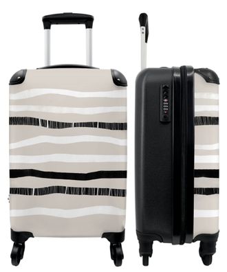 Koffer - Handgepäck - Schwarz - Weiß - Beige - Abstrakt - Trolley - Rollkoffer -