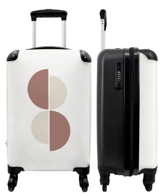 Koffer - Handgepäck - Rosa - Weiß - Abstrakt - Trolley - Rollkoffer - Kleine