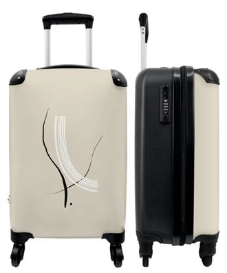 Koffer - Handgepäck - Linien - Pastell - Formen - Design - Trolley - Rollkoffer -