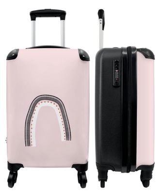 Koffer - Handgepäck - Rosa - Abstrakt - Weiß - Formen - Trolley - Rollkoffer - Kleine