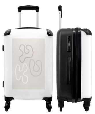 Großer Koffer - 90 Liter - Formen - Pastell - Design - Abstrakt - Trolley -