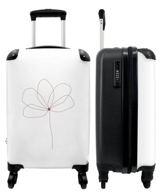 Koffer - Handgepäck - Blume - Abstrakt - Rot - Kunst - Trolley - Rollkoffer - Kleine