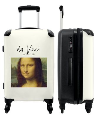 Großer Koffer - 90 Liter - Mona Lisa - Kunst - Leonardo da Vinci - Alter Meister -