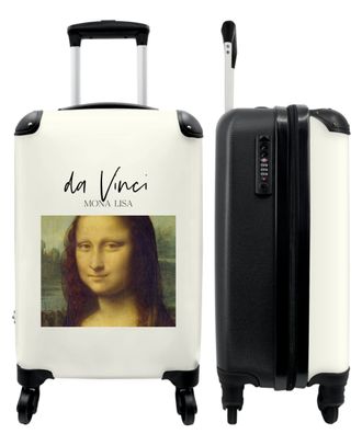 Koffer - Handgepäck - Mona Lisa - Kunst - Leonardo da Vinci - Alter Meister - Trolley