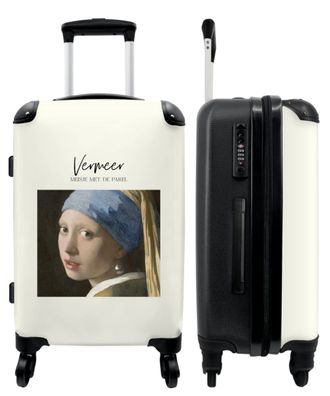 Großer Koffer - 90 Liter - Kunst - Vermeer - Mädchen - Alter Meister - Trolley -