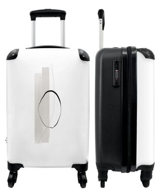Koffer - Handgepäck - Abstrakt - Grau - Formen - Weiß - Trolley - Rollkoffer - Kleine