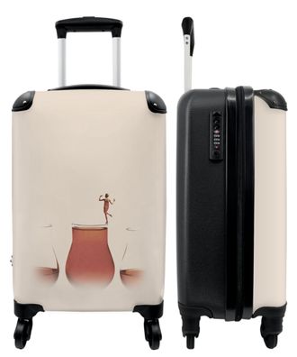 Koffer - Handgepäck - Abstrakt - Glas - Frau - Design - Pastell - Trolley -