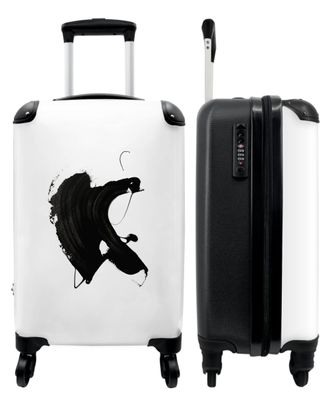 Koffer - Handgepäck - Schwarz - Fleck - Weiß - Abstrakt - Kunst - Trolley -